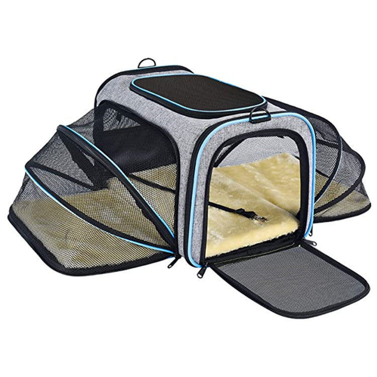 Soft Dog Carrier  opened doors  carrier for cat  Airline Expandable  Hard shell cat carrier  Cat transport carrier  Soft-sided pet carrier  Portable cat carrier  cat travel bag