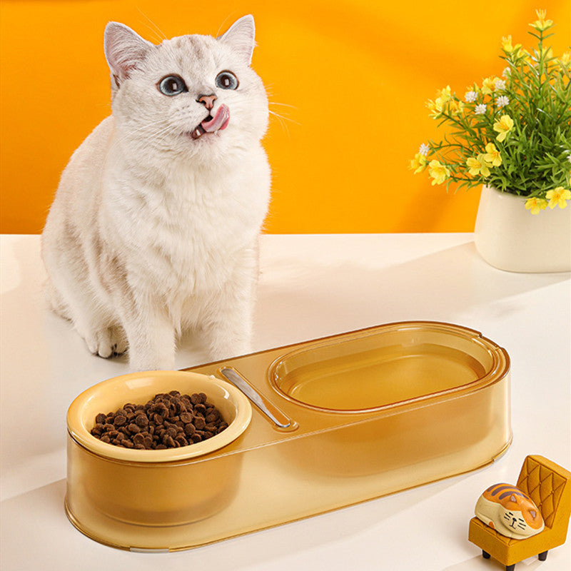 Cat food bowl
Mixed cat diet bowl
Spoon feeding bowl for cats
Cat meal bowl
Cat diet feeding dish
Dual cat food bowl